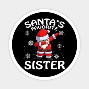 Santas Favorite Sister Christmas Magnet